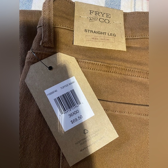 Frye and CO: Toffee wash straight leg jeans - Picture 2 of 4